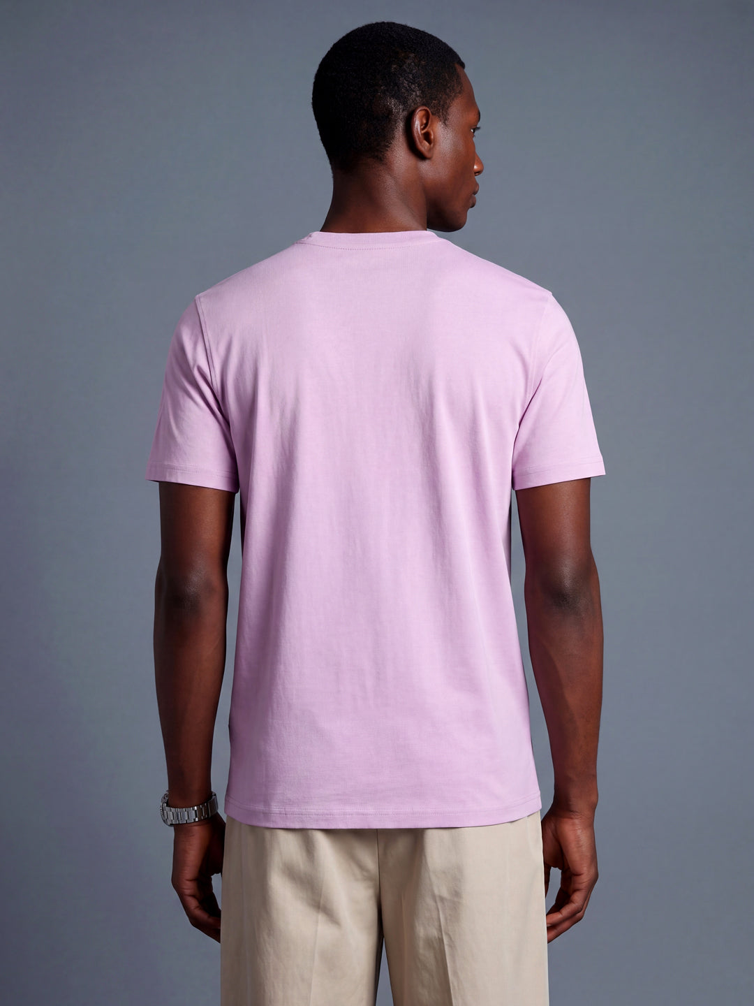 Lilac Regular Fit Basic T-Shirt