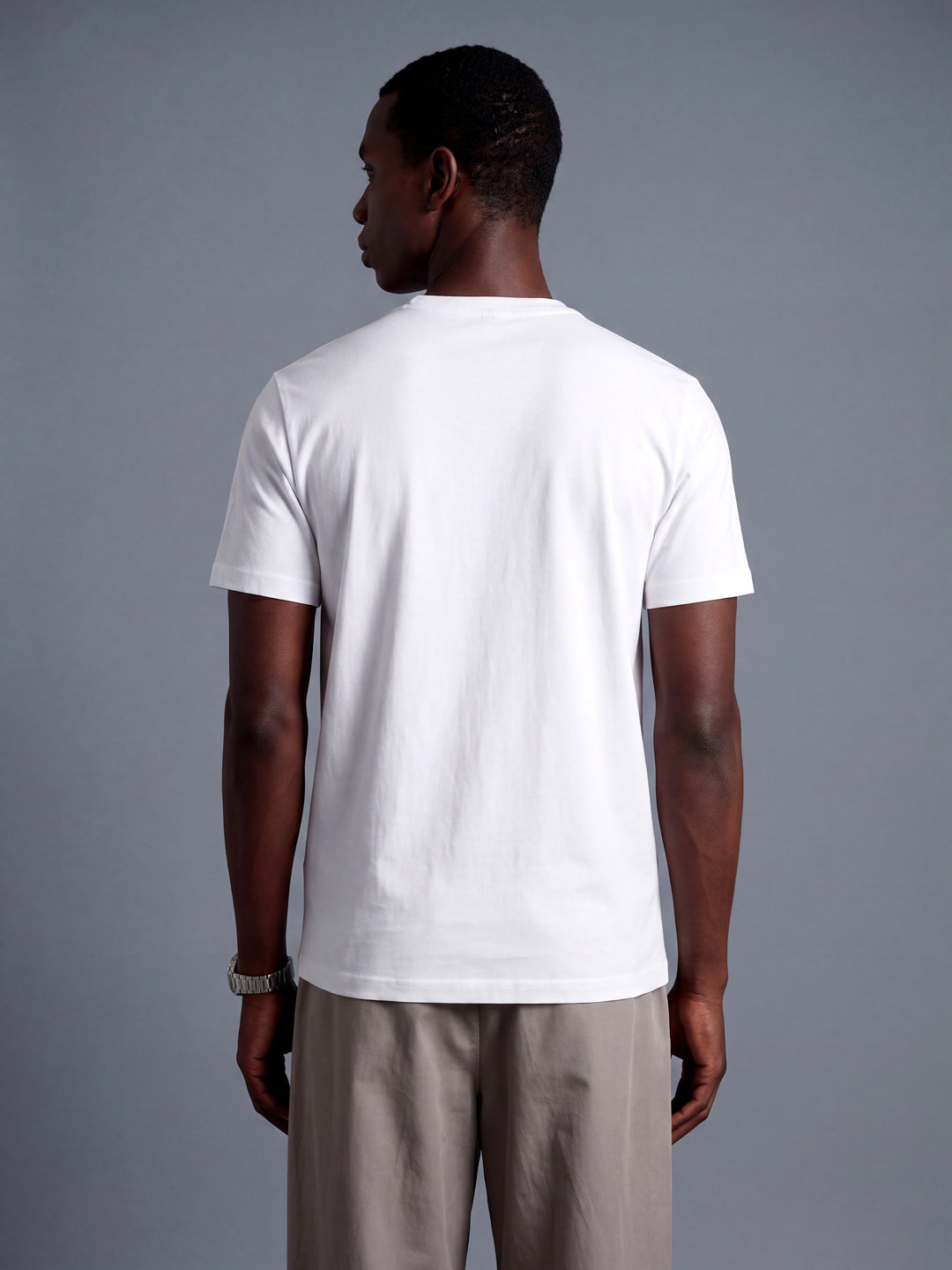 White Regular Fit Basic T-Shirt