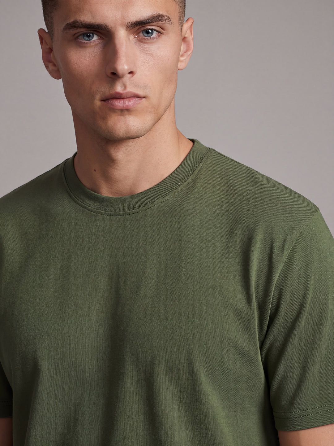 Olive Regular Fit Basic T-Shirt