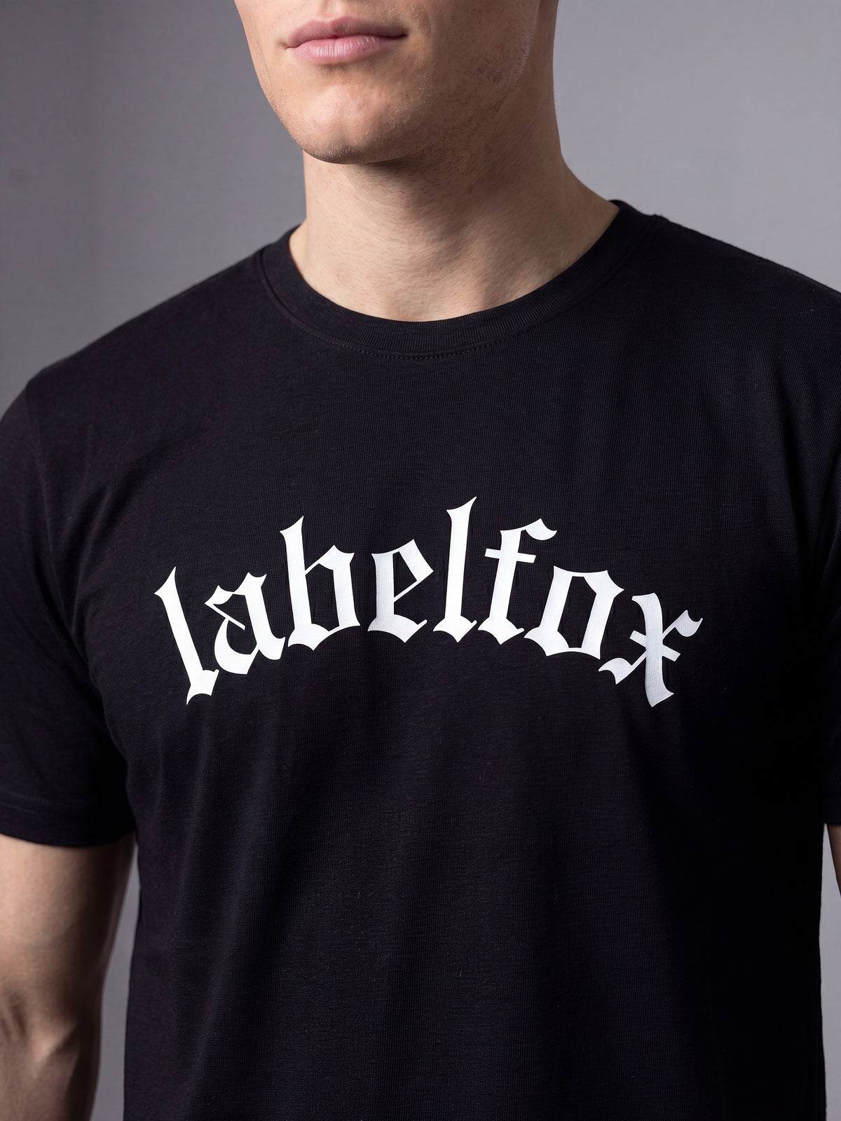 Black Cotton Relaxed Angel Tshirt