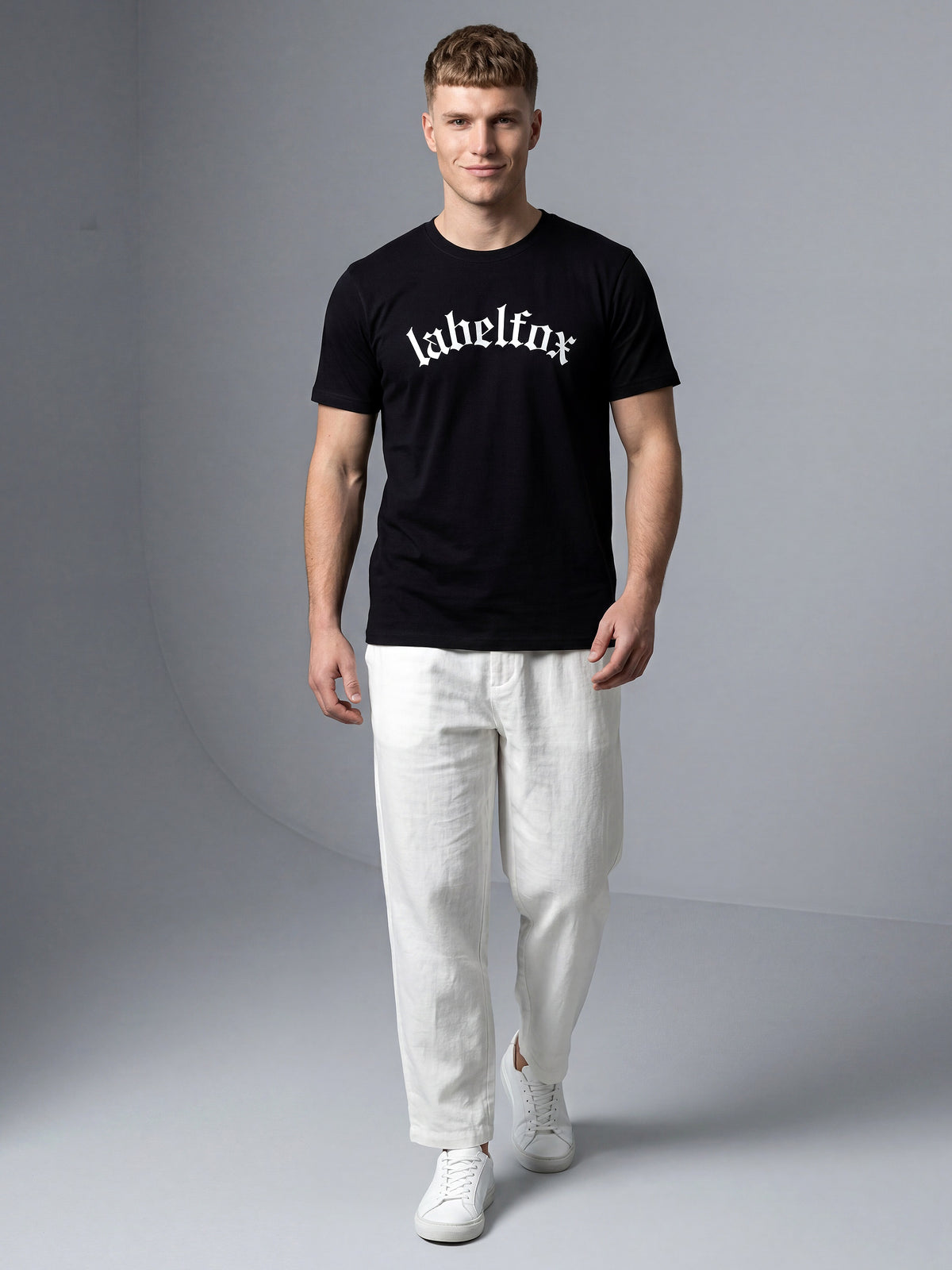 Black Cotton Relaxed Angel Tshirt