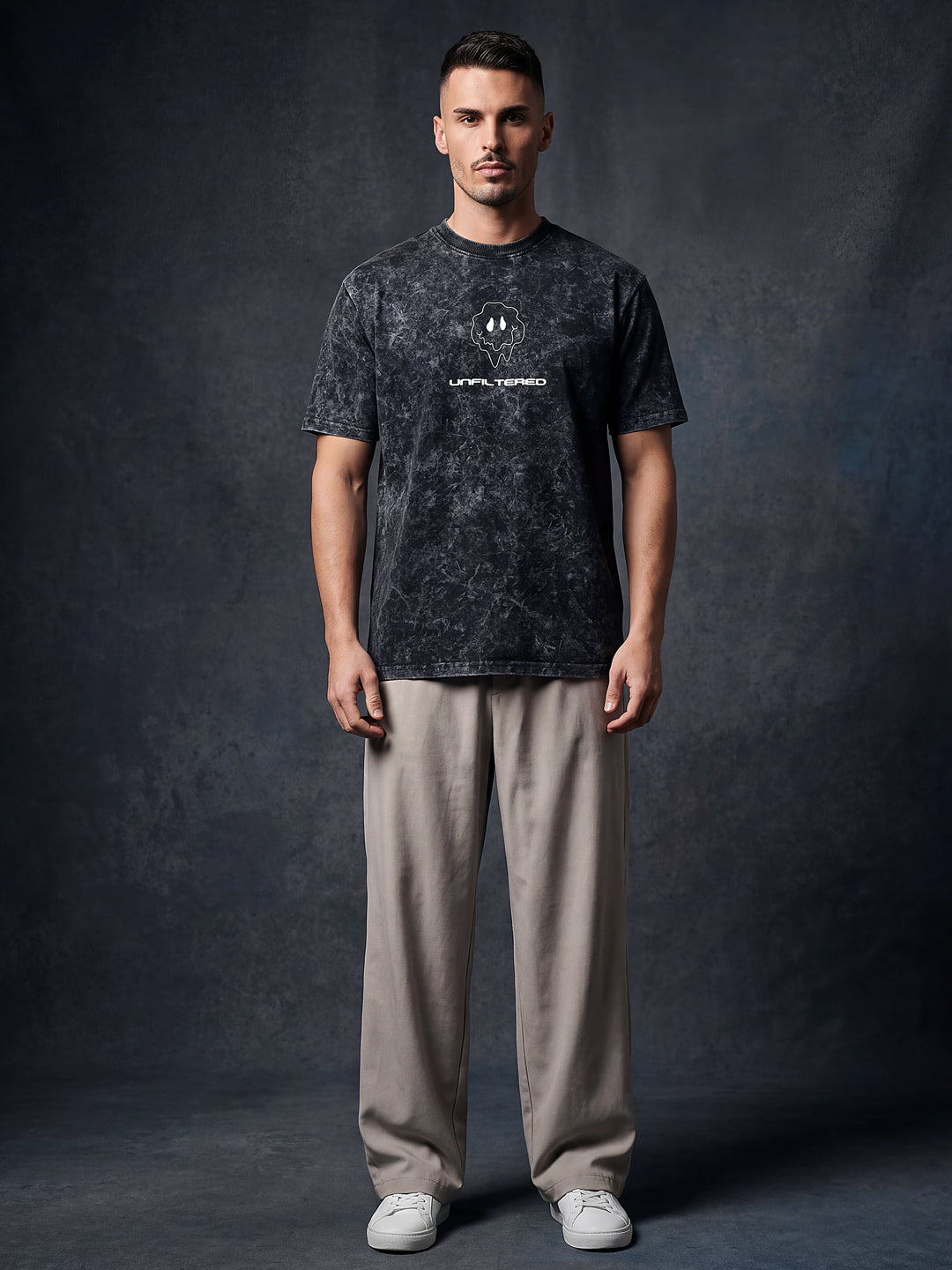 Black Acid Wash Unfiltered Tshirt
