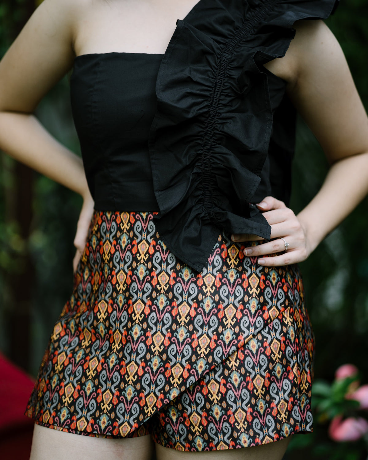Ikat silkstride skort