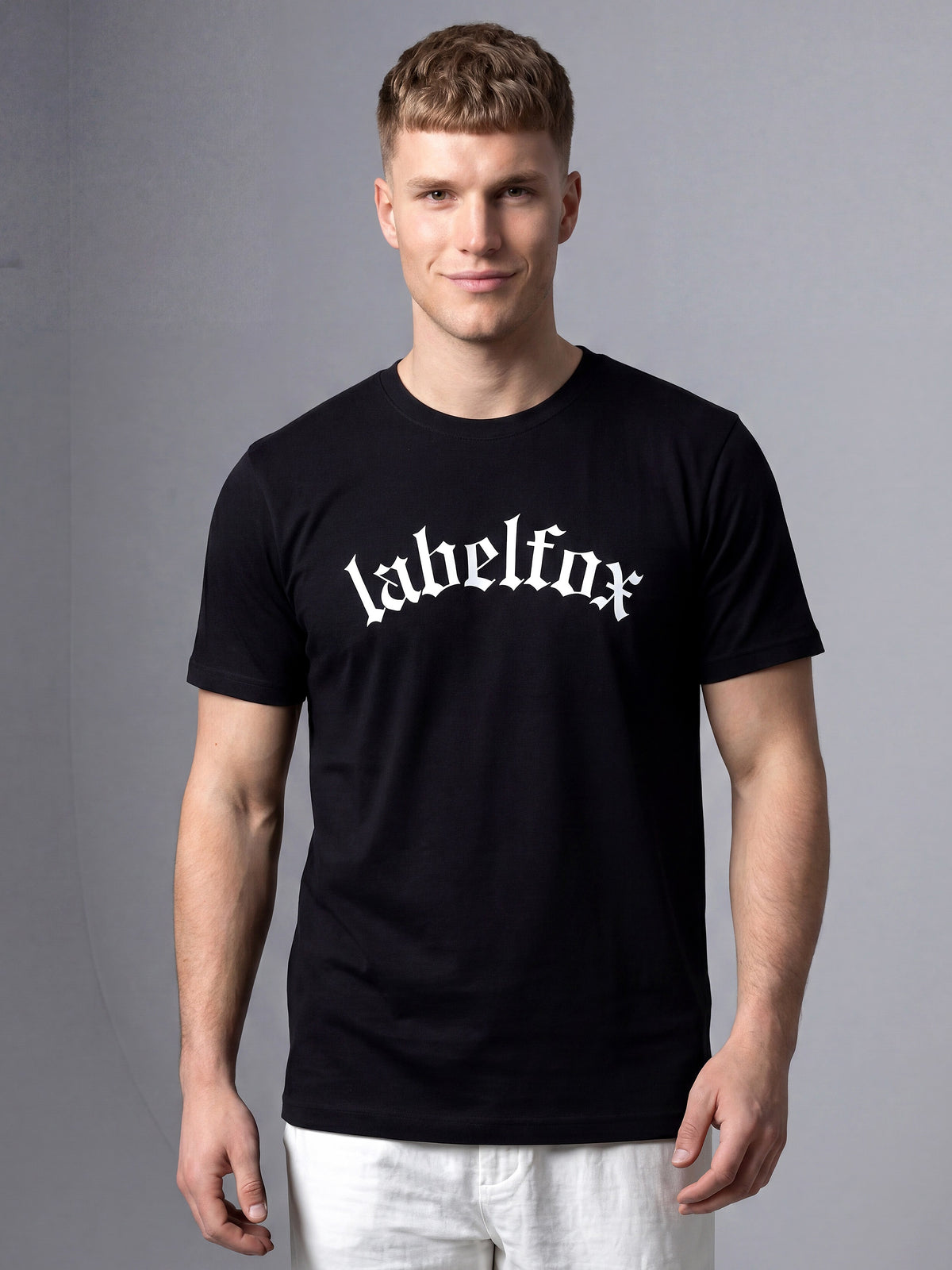 Black Cotton Relaxed Angel Tshirt