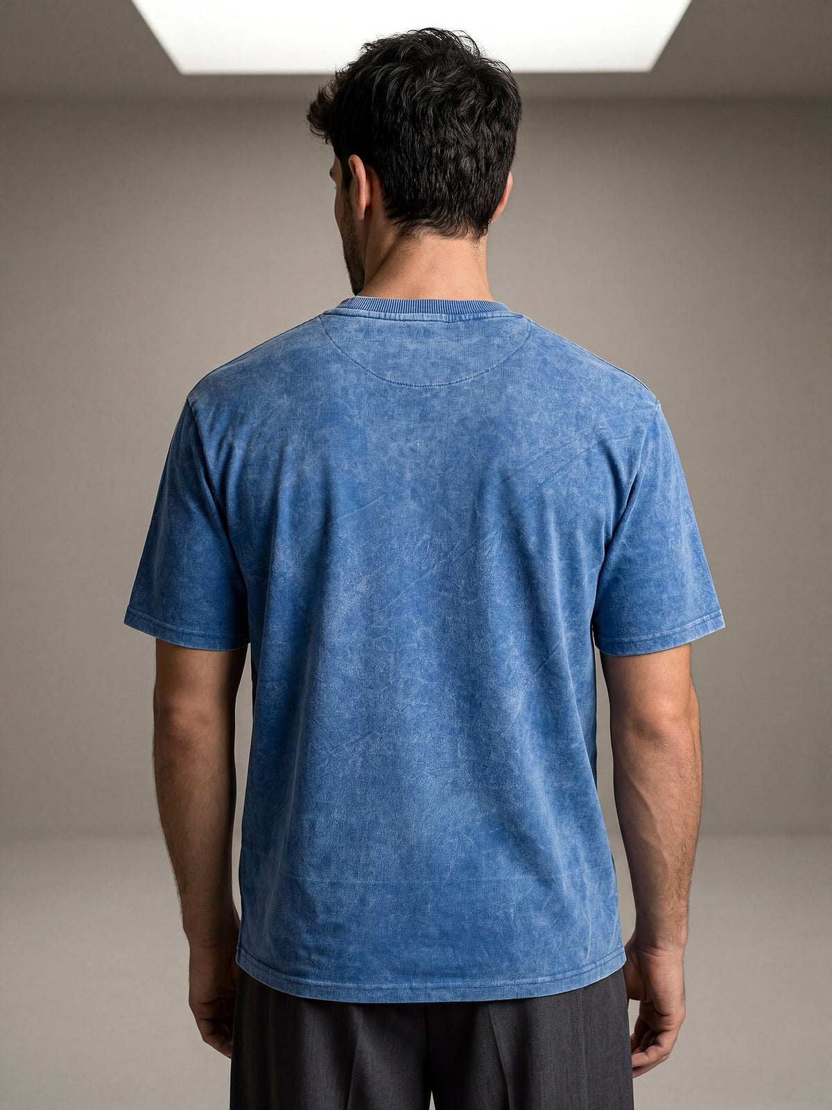 Blue Acidwash Box Tshirt