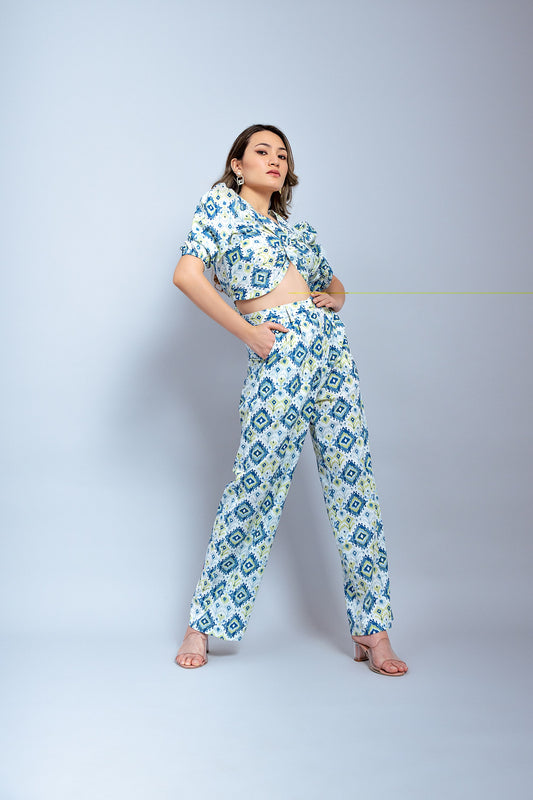 Peacock cotton co ord set