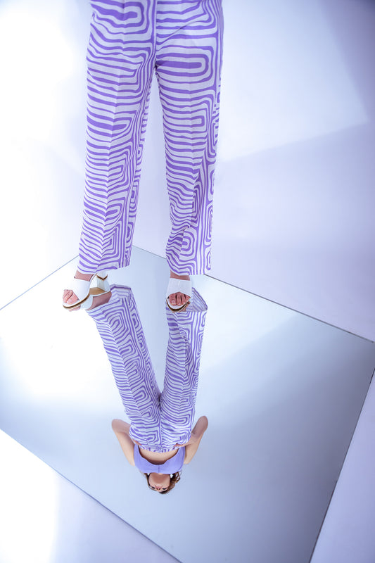 Lilac waistcoat trouser