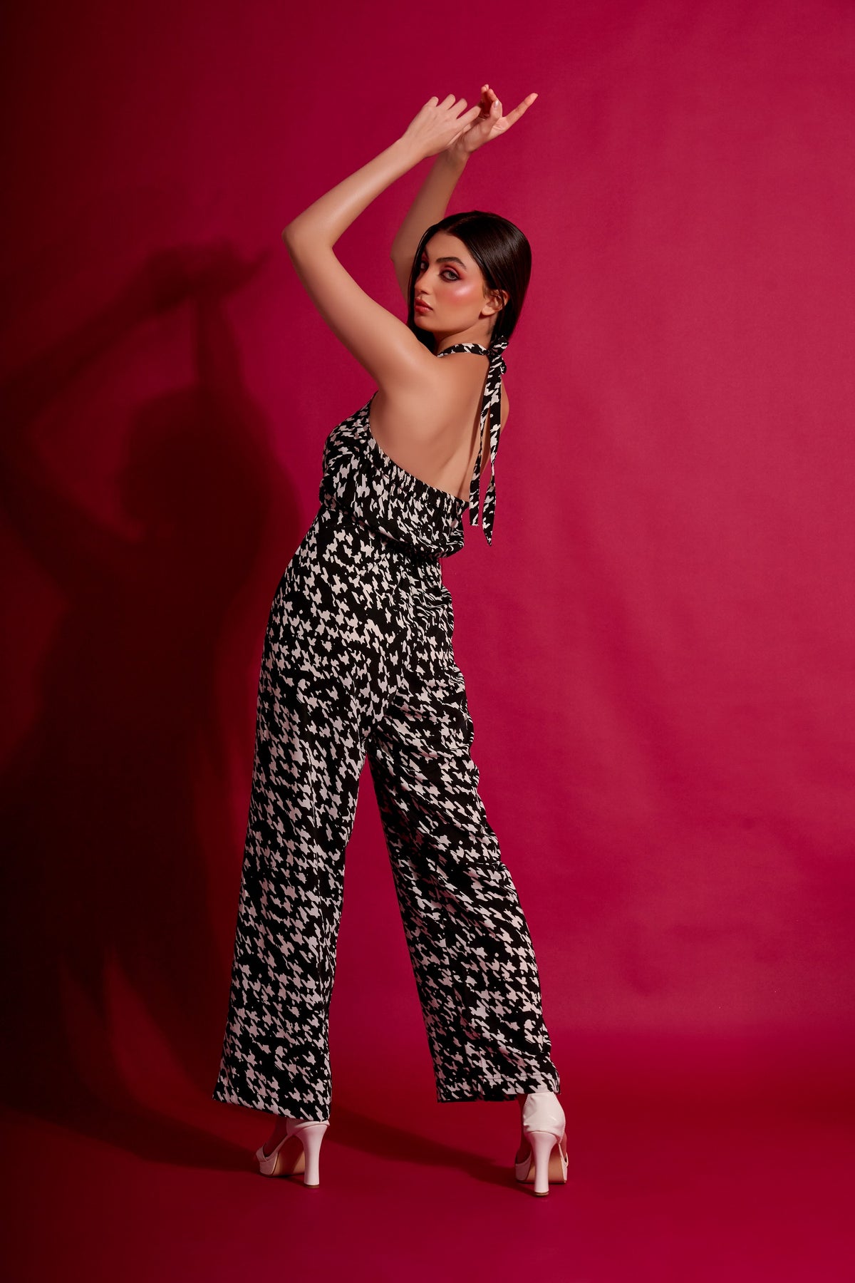 Houndstooth jumpsuit