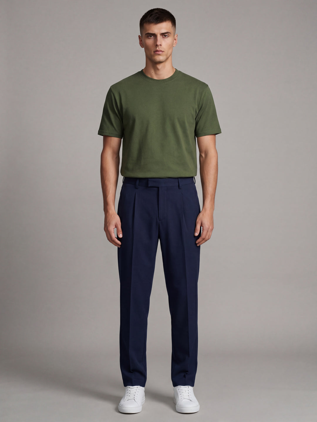 Olive Regular Fit Basic T-Shirt