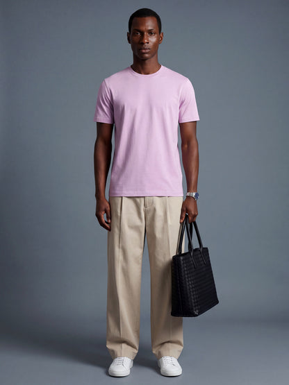 Lilac Regular Fit Basic T-Shirt