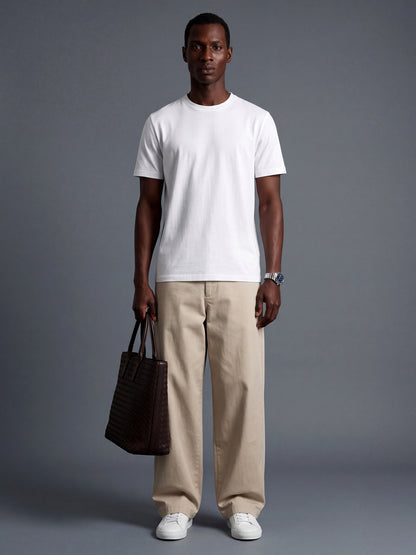White Regular Fit Basic T-Shirt
