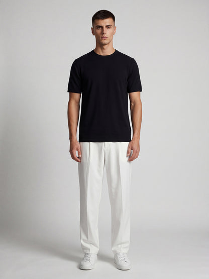 Black Regular Fit basic Tshirt