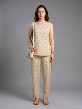 Yellow & Grey Linen Cords