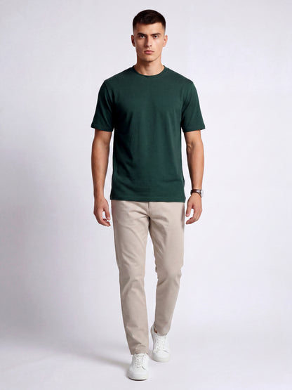 Green Regular Fit Basic T-Shirt