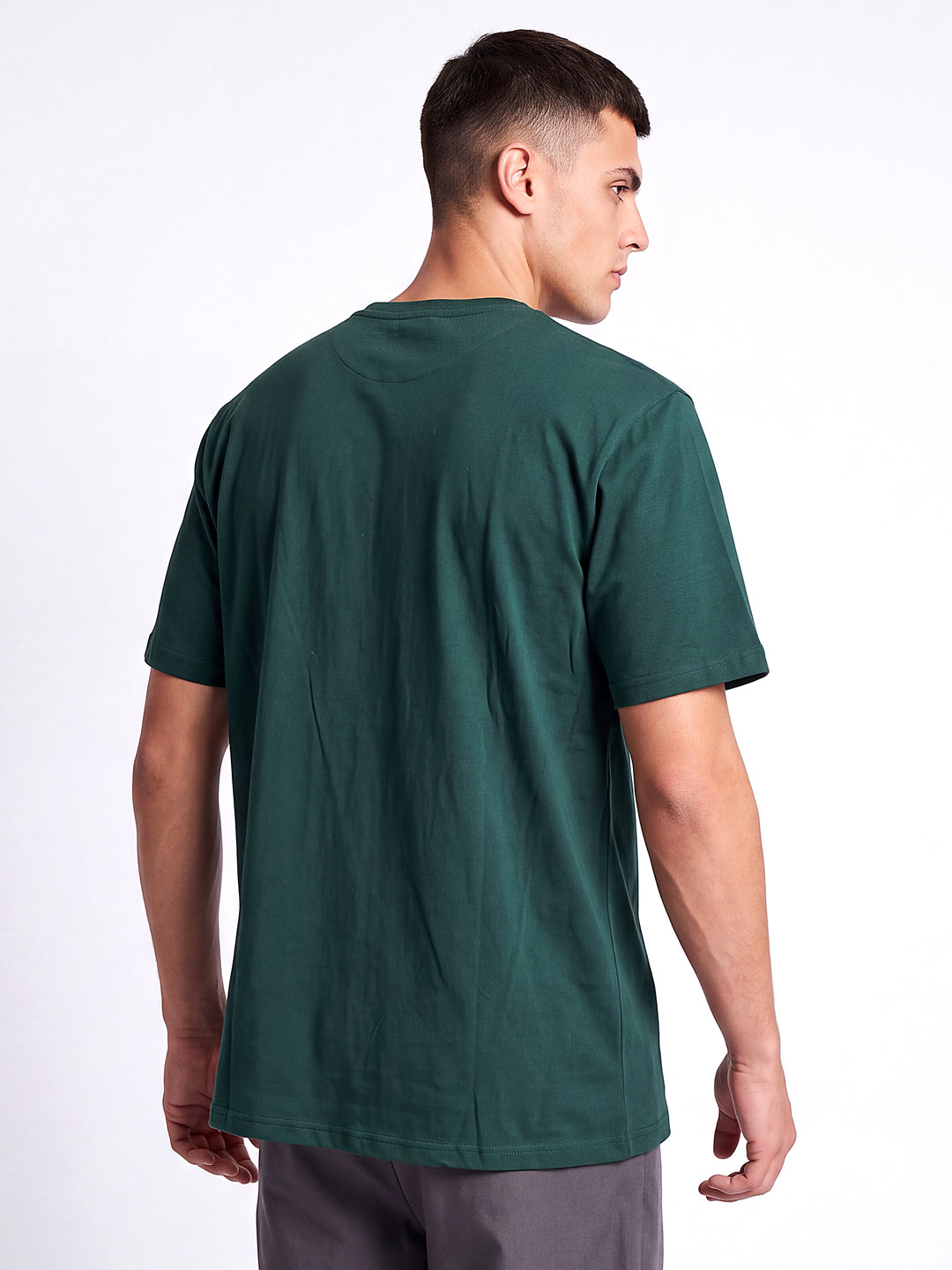 Green Brooklyn Printed Regular Fit T-Shirt