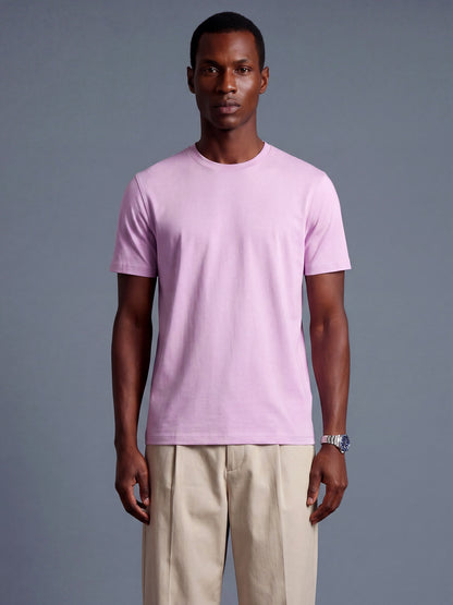 Lilac Regular Fit Basic T-Shirt