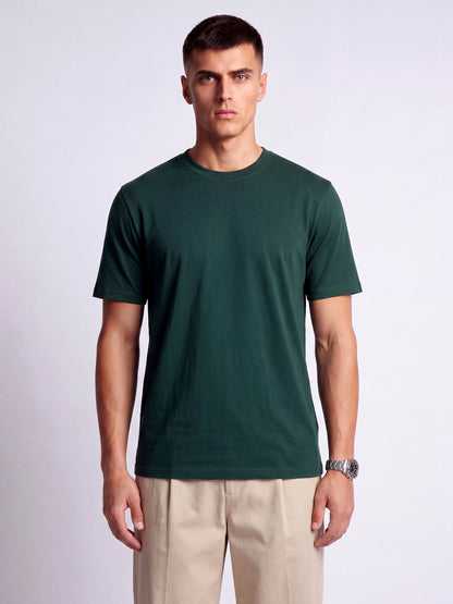 Green Regular Fit Basic T-Shirt