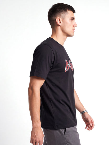 Black Brooklyn Graphic Printed T-Shirt