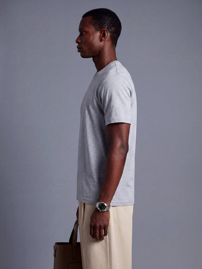 Grey Regular Fit Basic T-Shirt