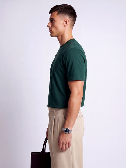 Green Regular Fit Basic T-Shirt