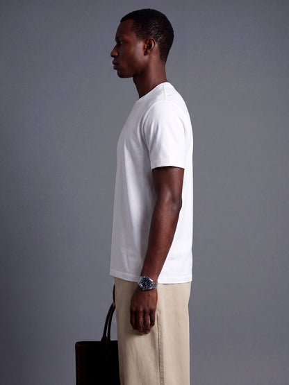 White Regular Fit Basic T-Shirt