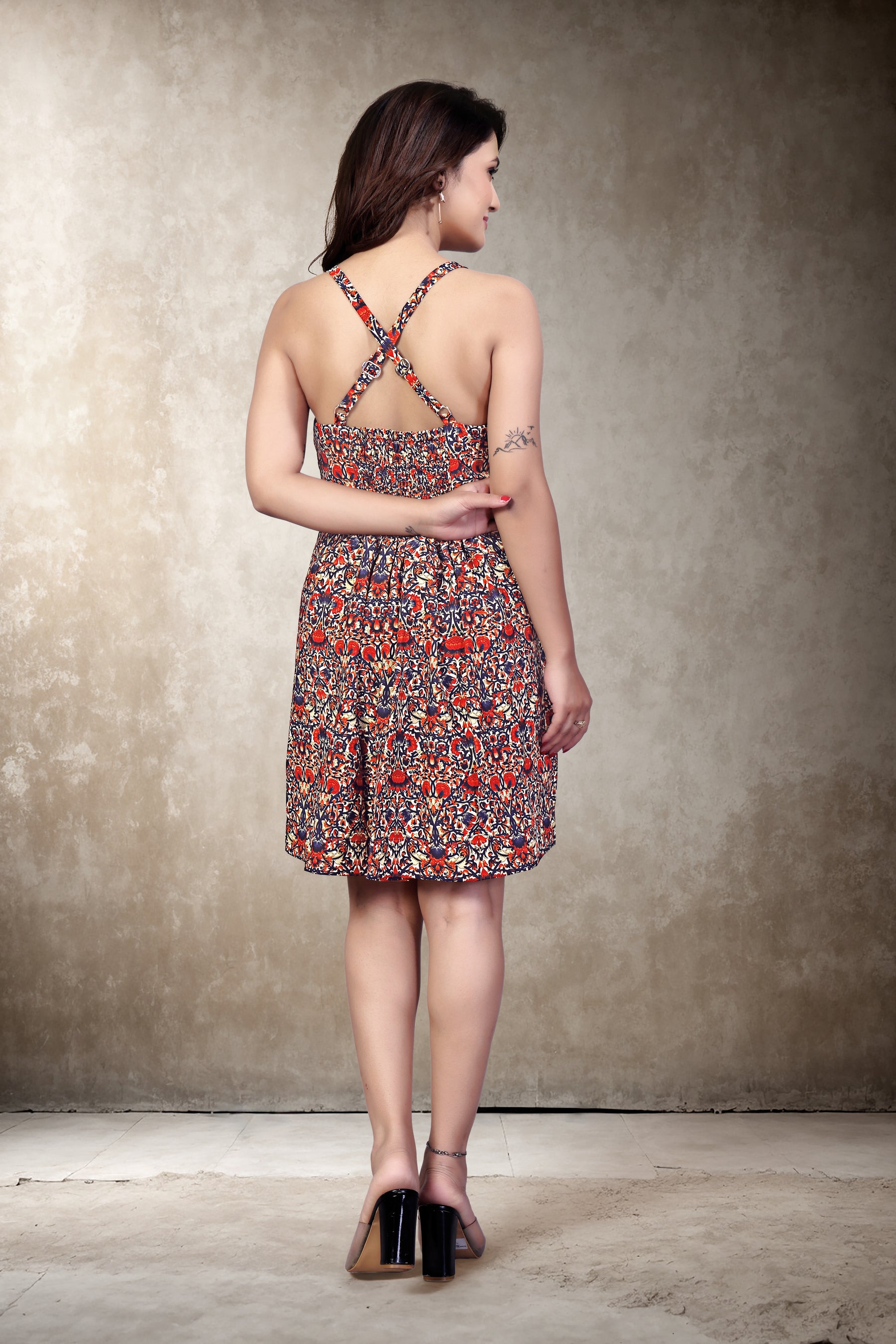 Colorsplash petal dress