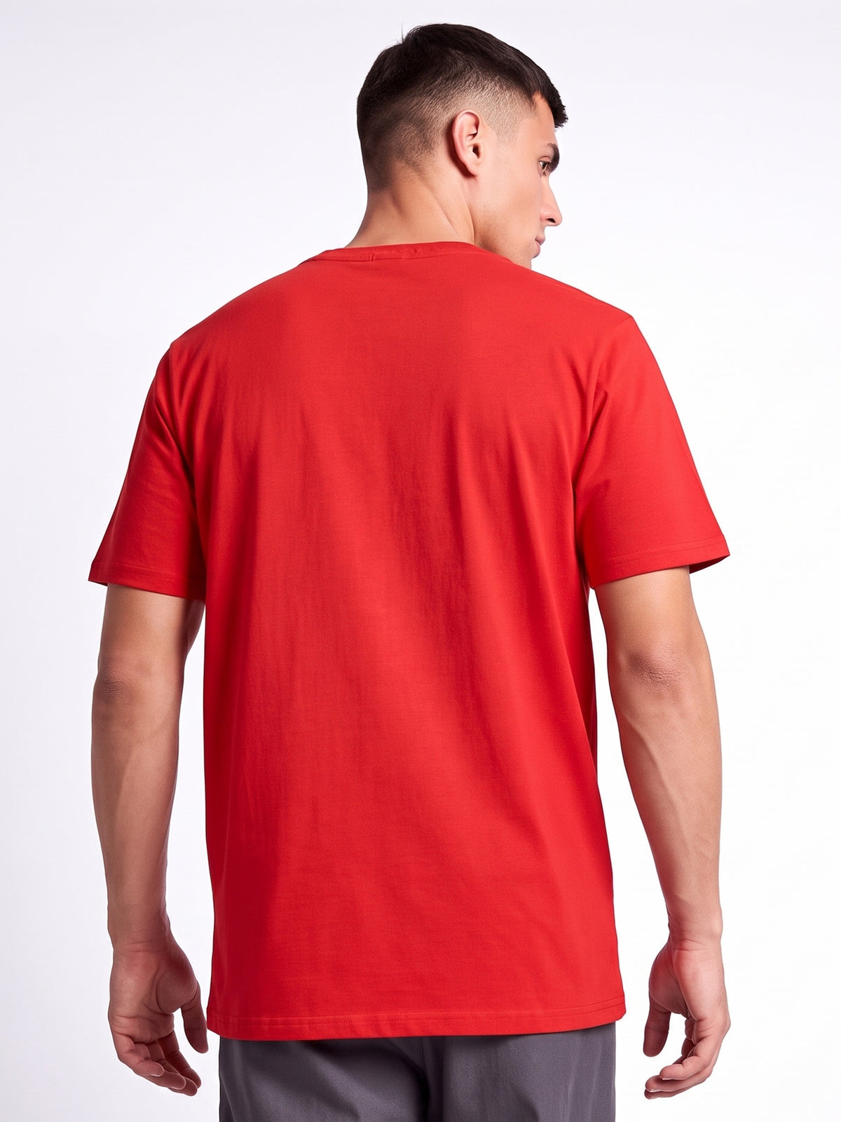 Red Dripp Printed Regular Fit T-Shirt