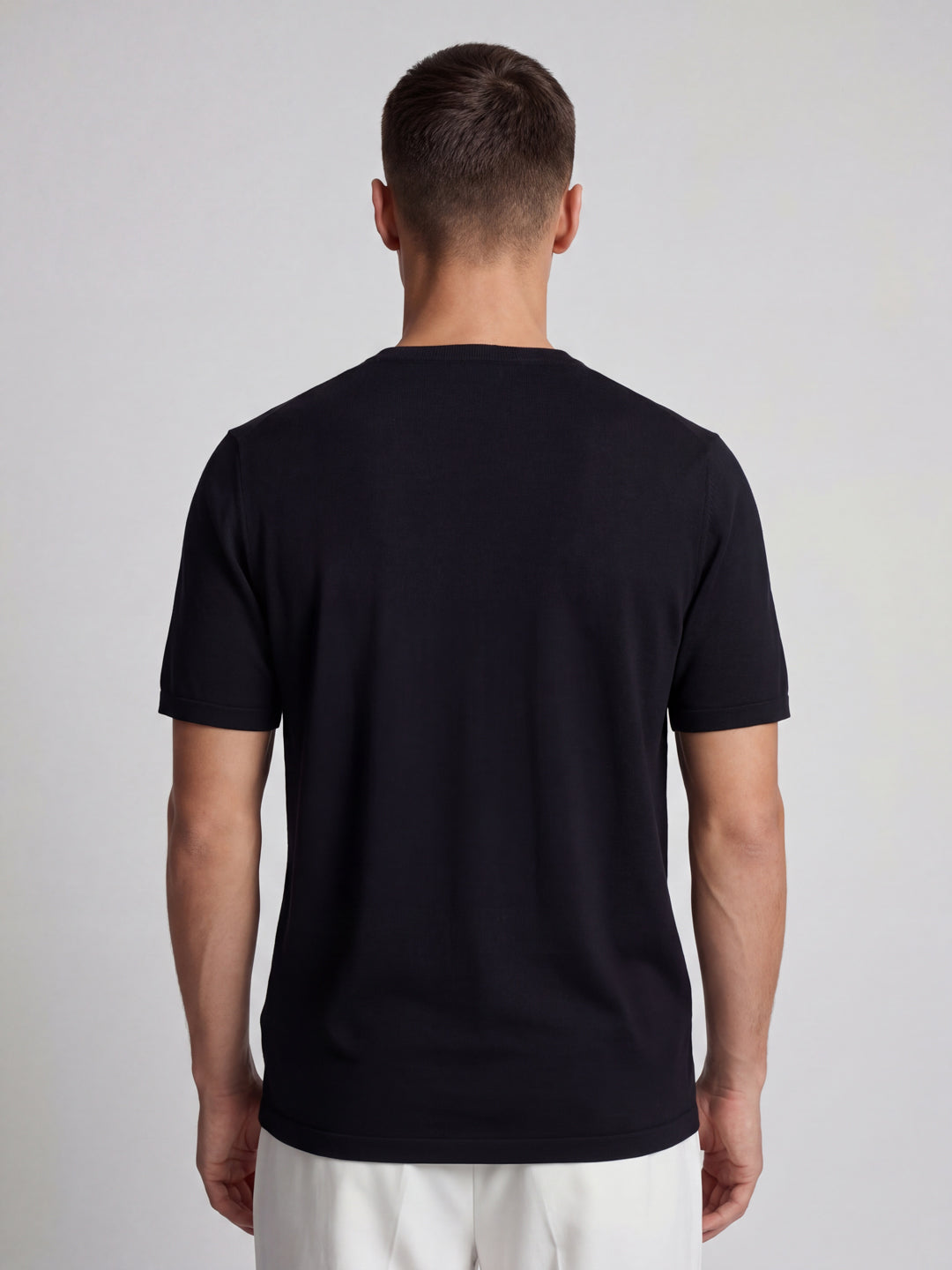 Black Regular Fit basic Tshirt