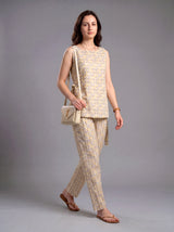 Yellow & Grey Linen Cords