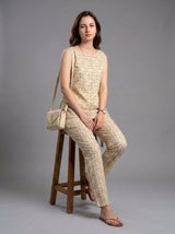 Yellow & Grey Linen Cords