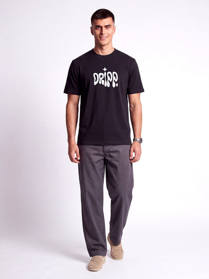 Black Wild Spider Graphic Printed T-Shirt