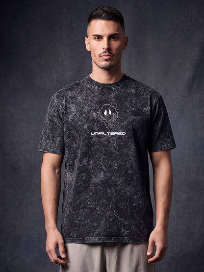 Black Acid Wash Unfiltered Tshirt