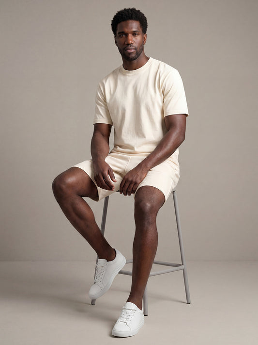 Offwhite Relaxed Men Cords