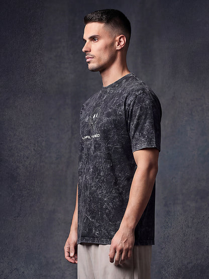 Black Acid Wash Unfiltered Tshirt