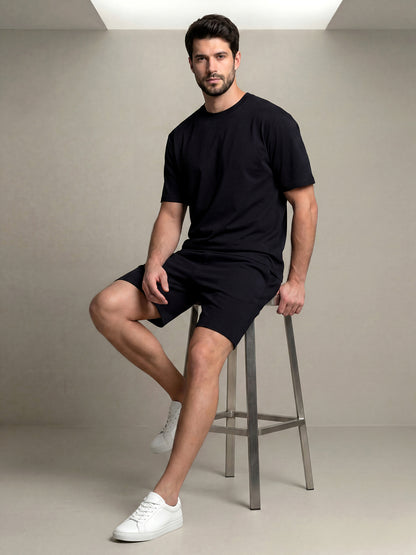 Black Relaxed Men Cords