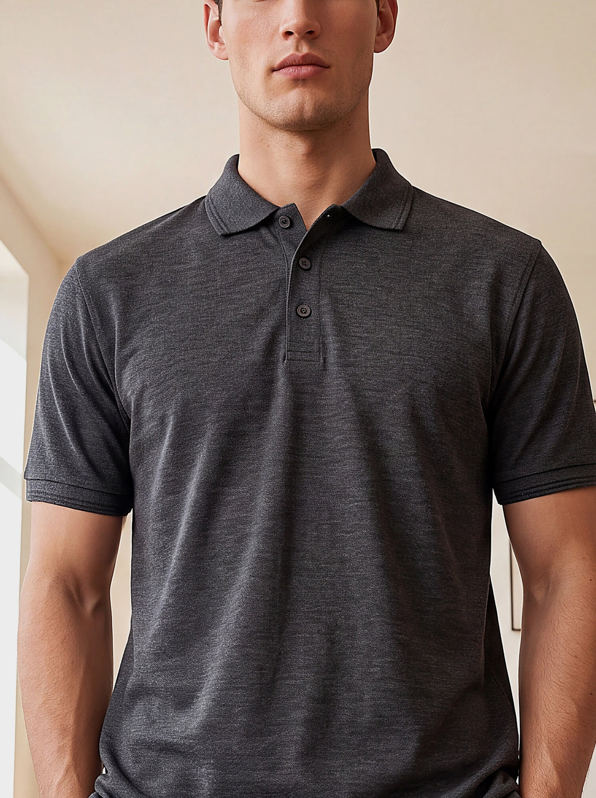 Grey Basics Polo