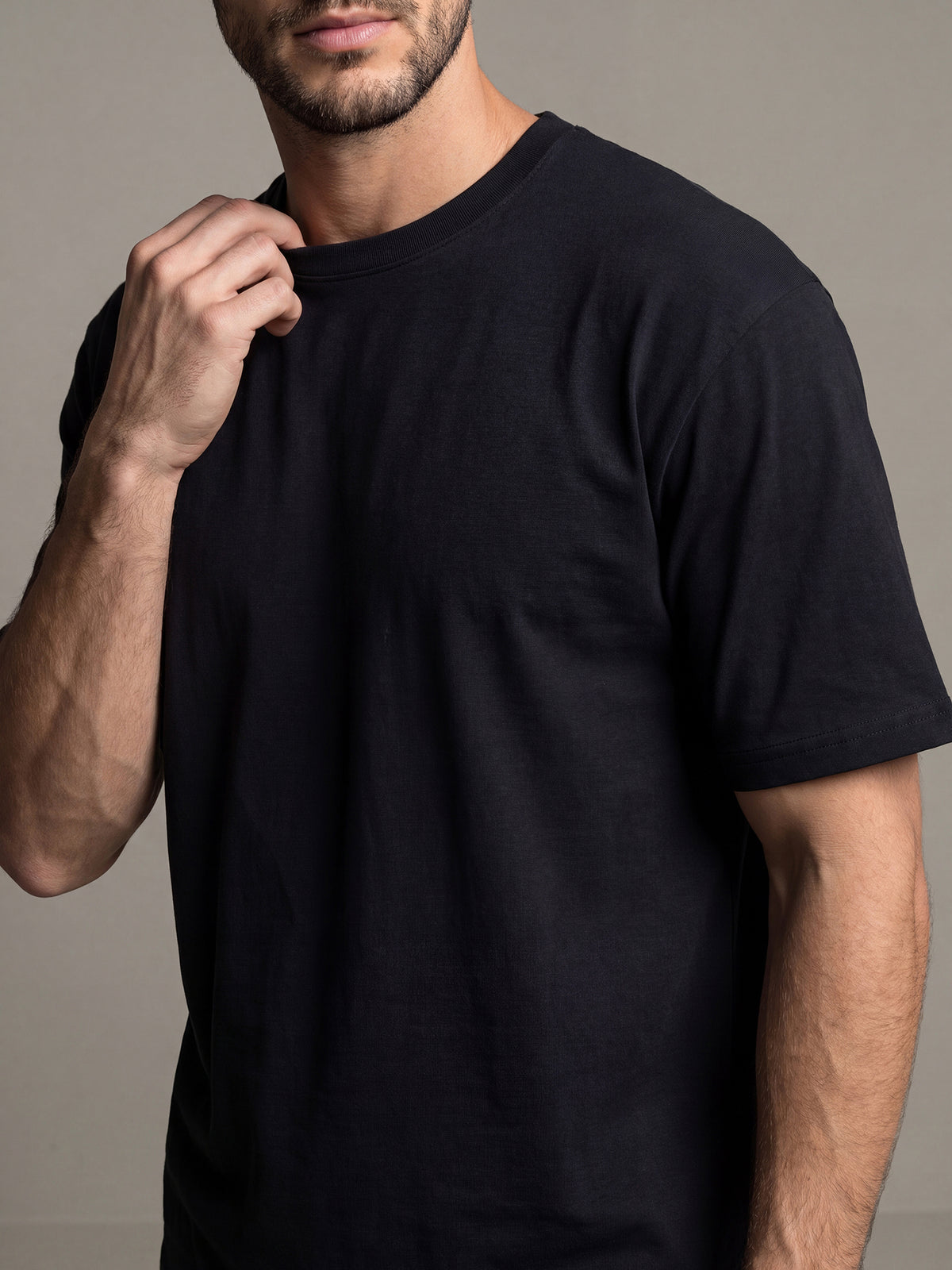 Black Relaxed Men Cords