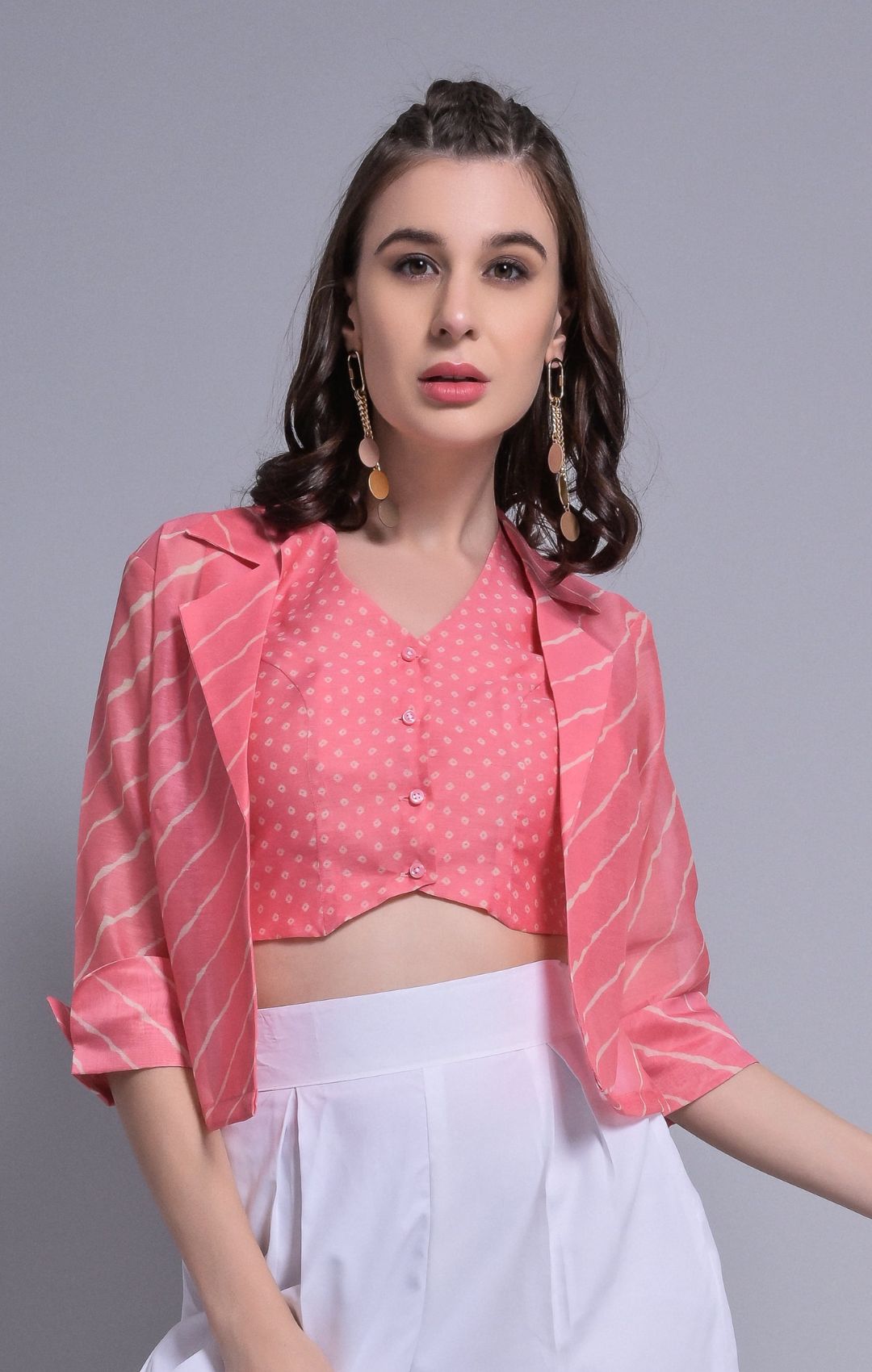 Chanderi Peach Sovereign