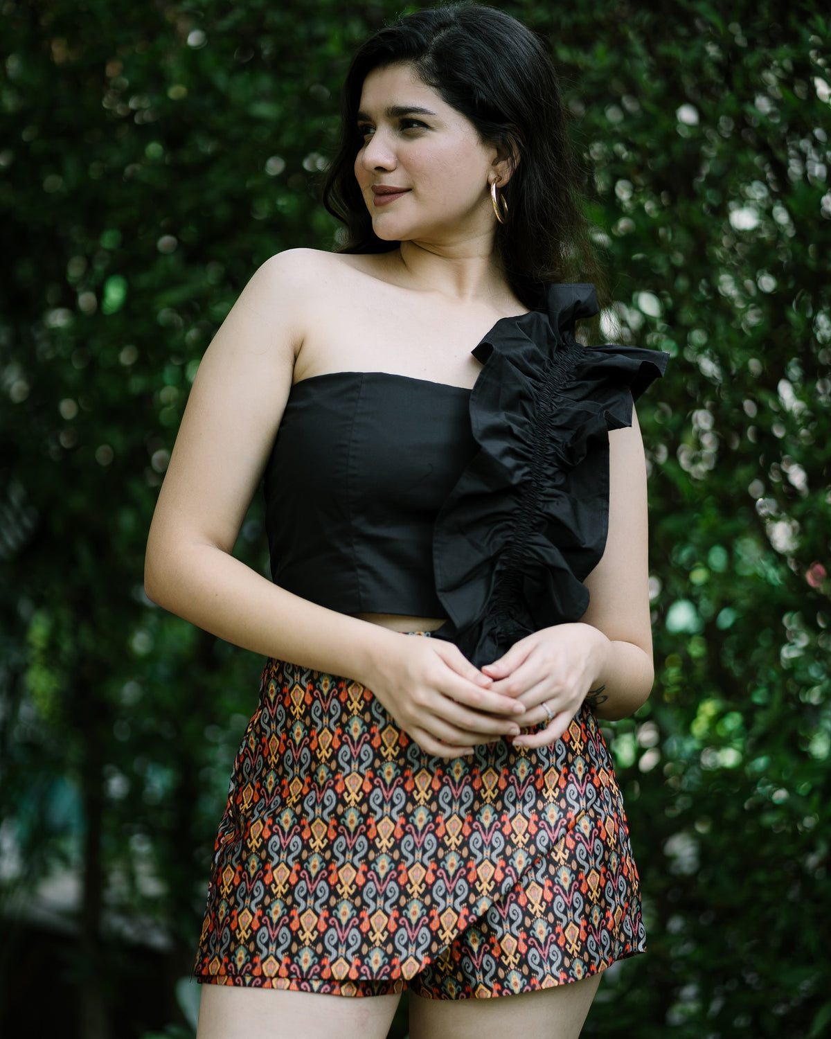 Ikat silkstride skort