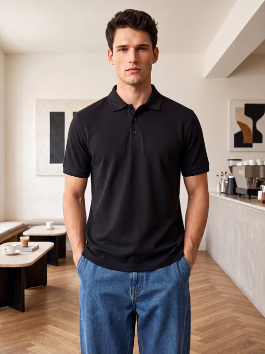 Black Basics Polo