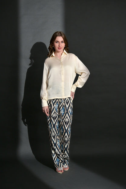 Viscose shirt trouser combo