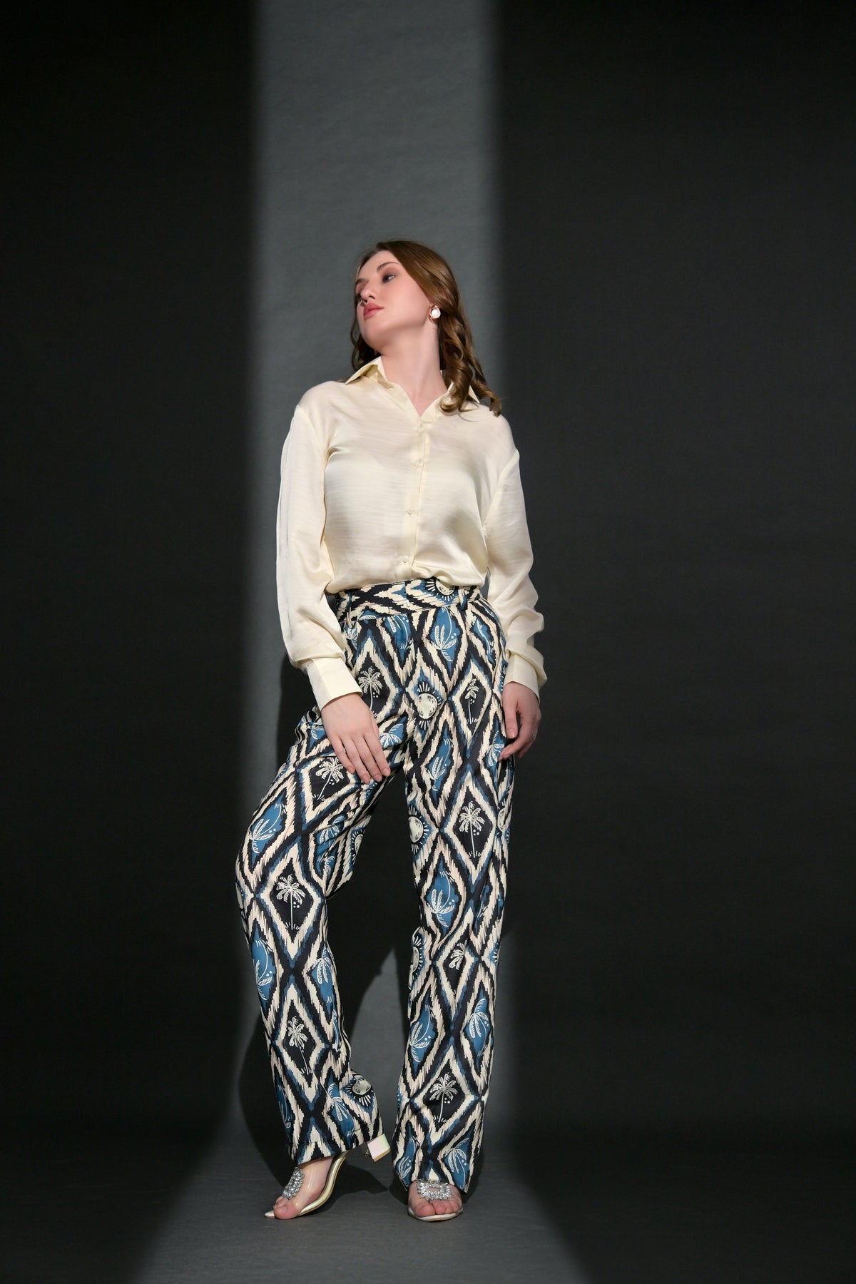 Viscose shirt trouser combo