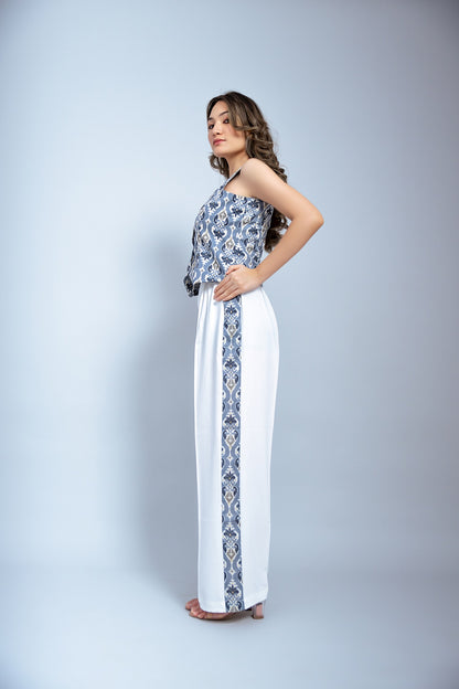 Blue ikat cords