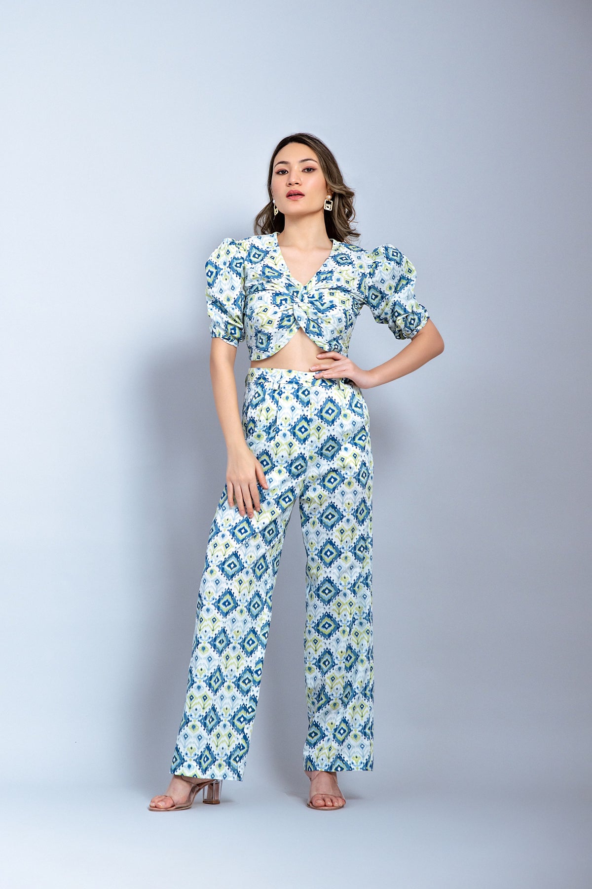 Peacock cotton co ord set