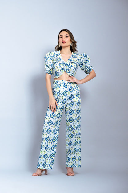 Peacock cotton co ord set