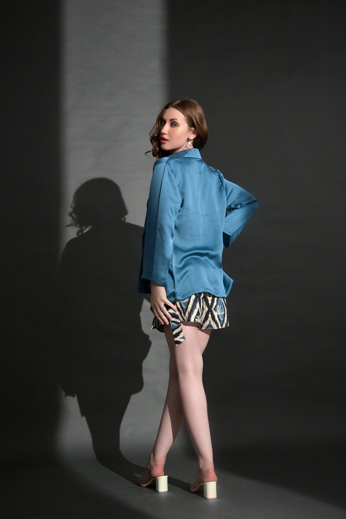 Viscose shirt 3 piece skort