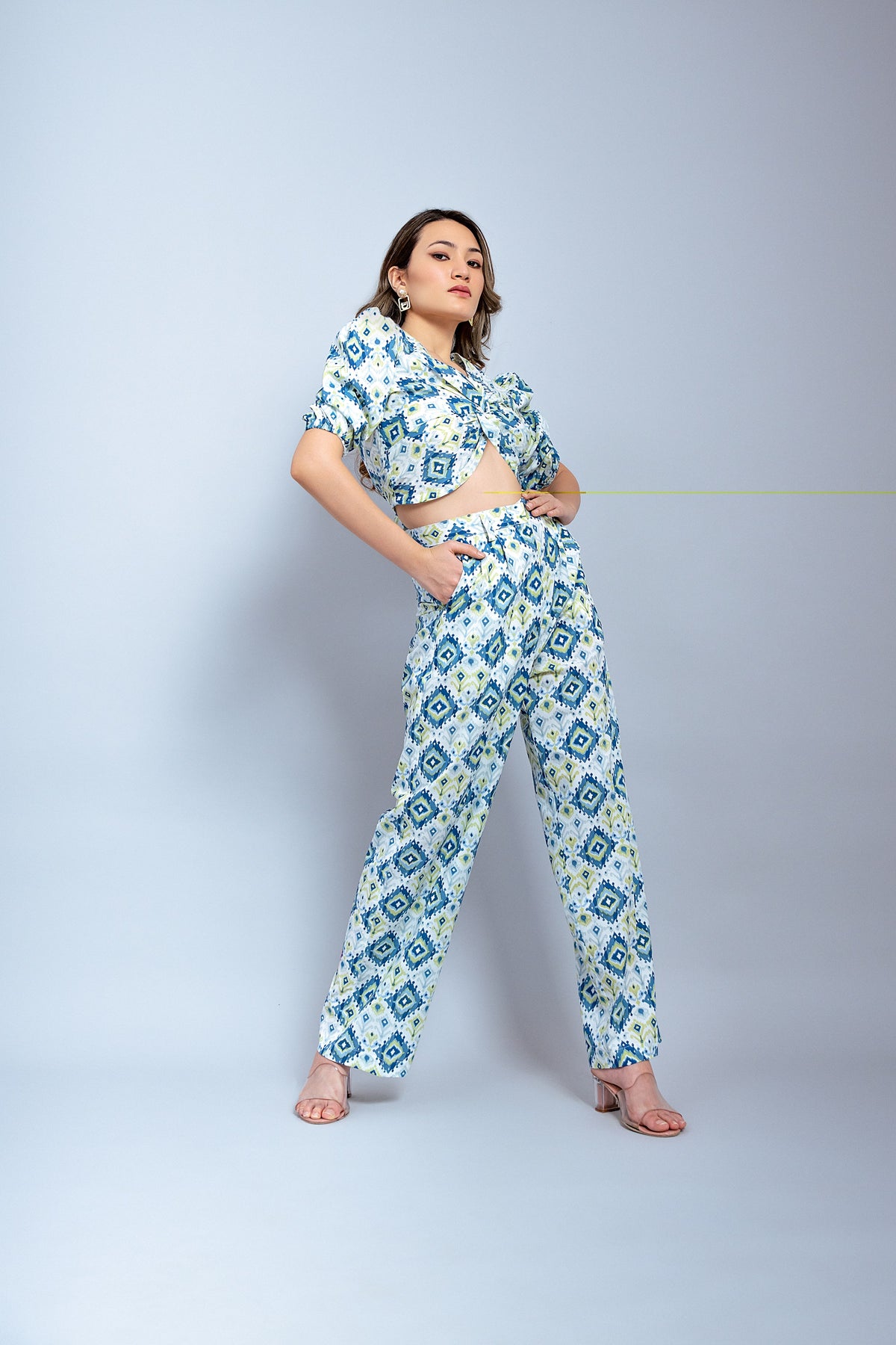 Peacock cotton co ord set
