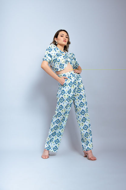 Peacock cotton co ord set