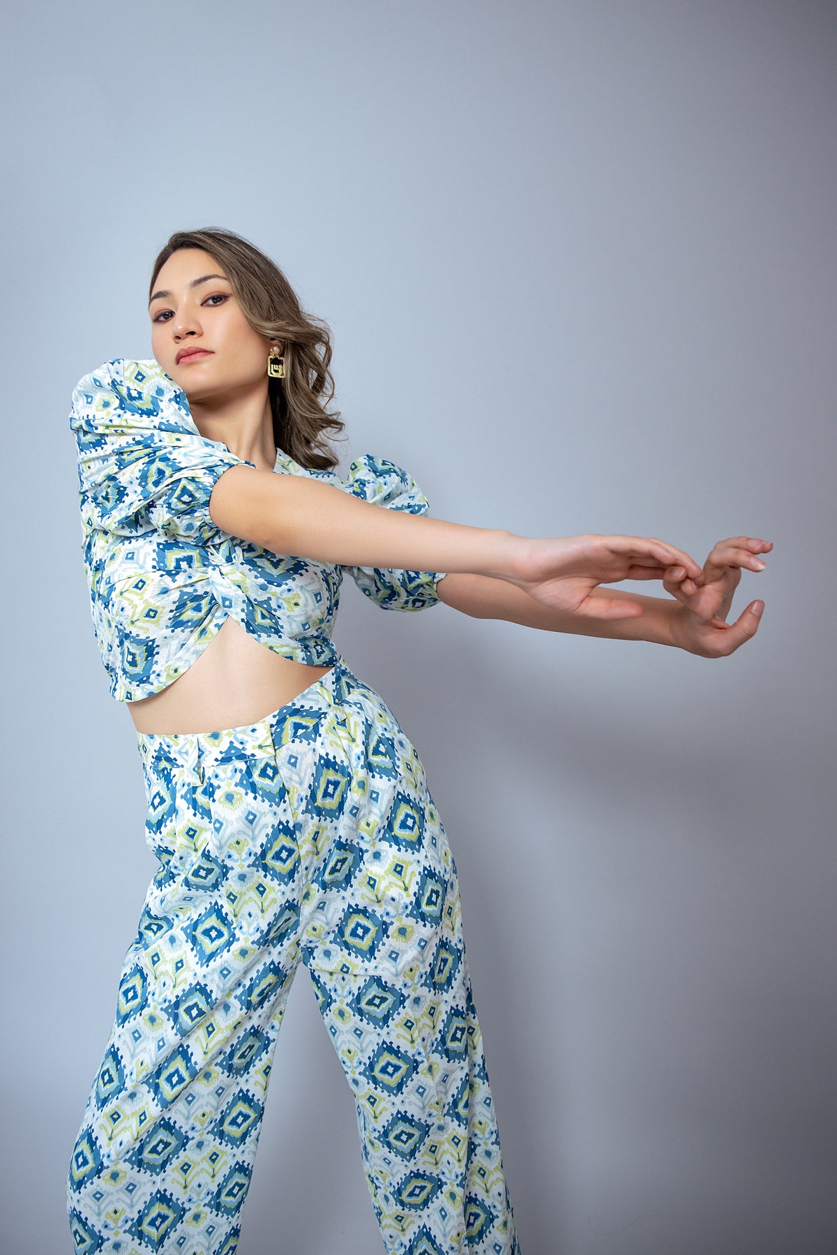 Peacock cotton co ord set