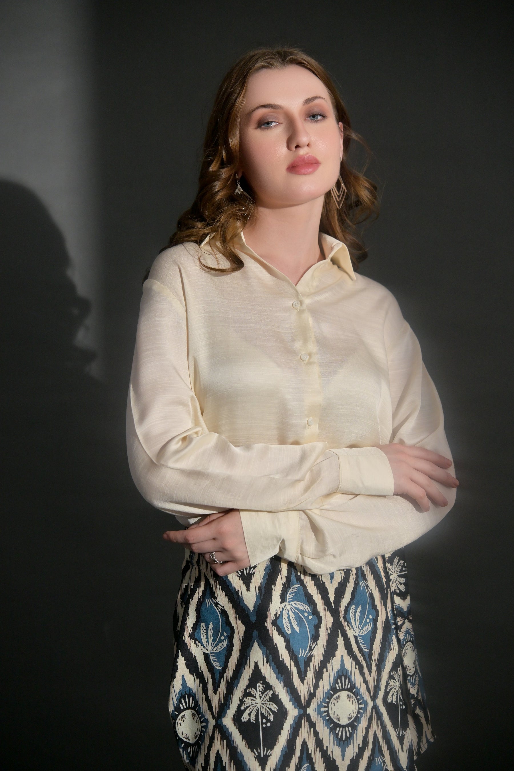 Offwhite viscose shirt top only